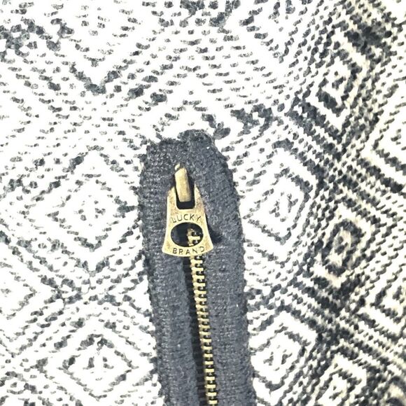 Lucky Brand Diamond-Patterned Zip Up Jacket, S - Picture 5 of 8